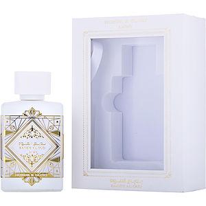 Frasco do perfume árabe Badee al Oud Honor & Glory da Lattafa, compartilhável