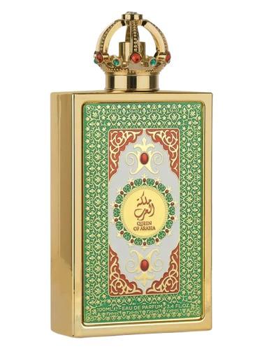Frasco do perfume árabe Queen of Arabia da Lattafa, feminino, 100 ml