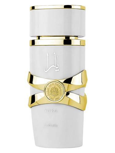 Frasco do perfume árabe Yara Moi da Lattafa, compartilhável, 100 ml