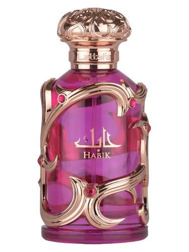 Frasco do perfume árabe Habik For Women da Lattafa, feminino