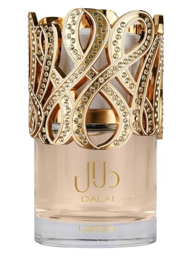 Frasco do perfume árabe Dalal da Lattafa, compartilhável, 100 ml