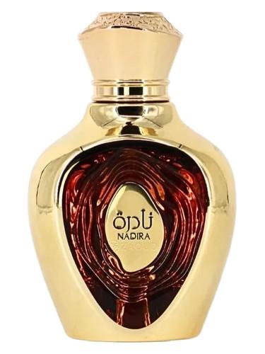 Frasco do perfume árabe Nadira da Lattafa, compartilhável, 100 ml