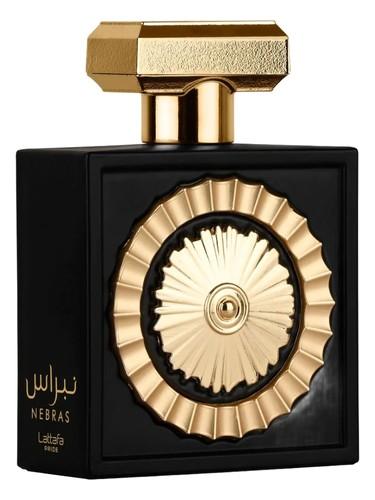 Frasco do perfume árabe Nebras da Lattafa, compartilhável, 100 ml