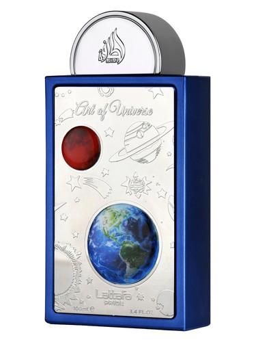 Frasco do perfume árabe art of universe da Lattafa, compartilhável, 100 ml