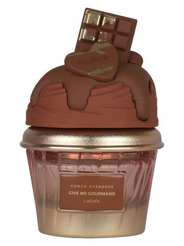 Frasco do perfume árabe Choco Overdose da Lattafa, compartilhável, 75 ml