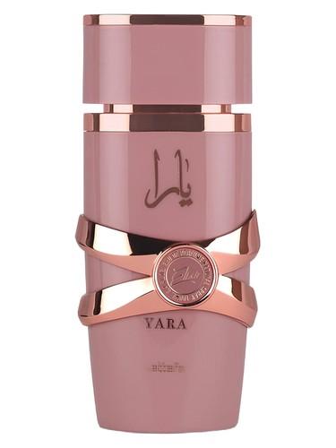 Frasco do perfume árabe Yara Elixir da Lattafa, feminino, 100 ml