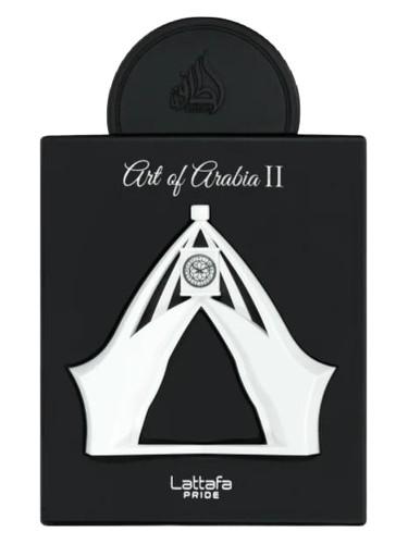 Frasco do perfume árabe Art Of Arabia II da Lattafa, compartilhável, 100 ml