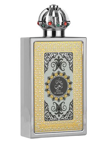 Frasco do perfume árabe King of Arabia da Lattafa, masculino, 100 ml